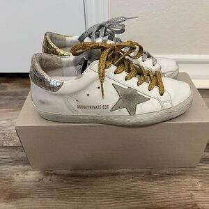 Golden Goose Mix Match Superstar Sneakers Size 36